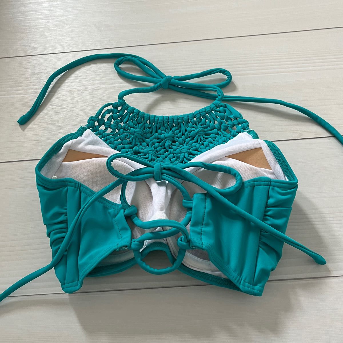 エメラルドグリーン 夏 三愛水着楽園より購入 ハイネック水着 エメラルドグリーン 夏 三愛水着楽園より購入 ハイネック水着