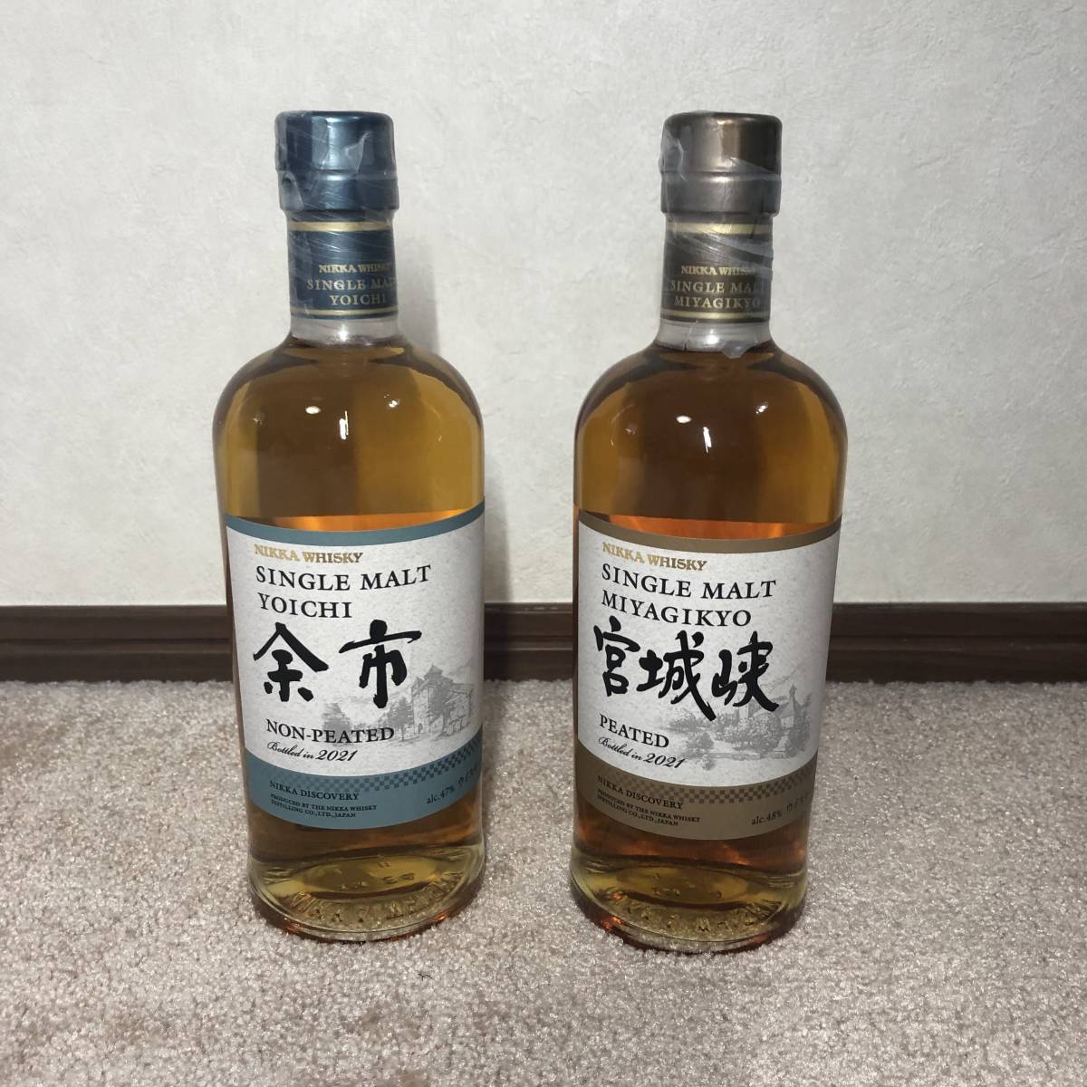 未開封 】NIKKA ニッカ 余市 ノンピーテッド & 宮城峡 ピーテッド