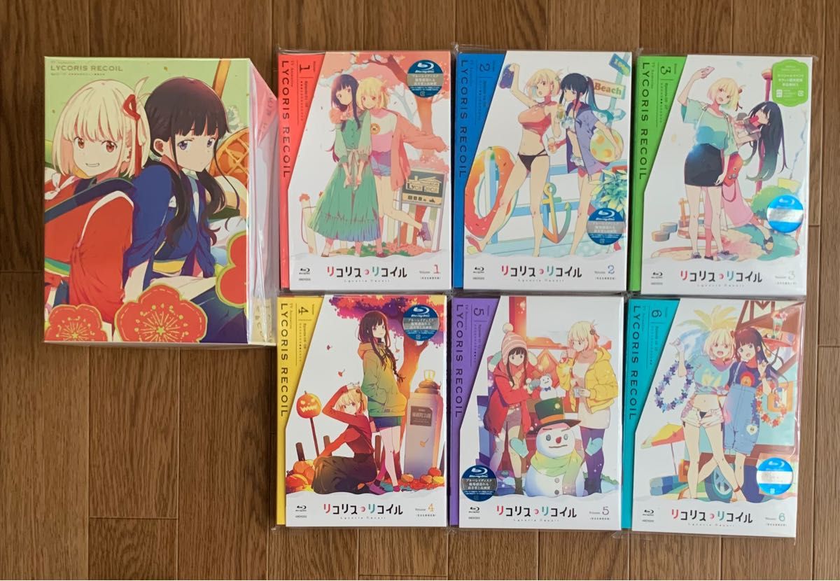 収納ボックス付】リコリス・リコイル アニメBlu-ray Vol 1-6セット