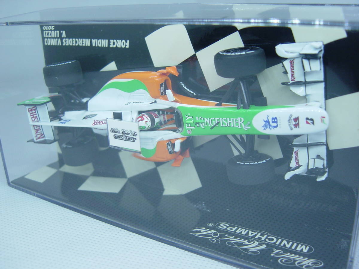 送料300円～ MINICHAMPS 1/43 FORCE INDIA VJM03 2010 V.LIUZZI フォースインディア リウッツィ F1_画像6