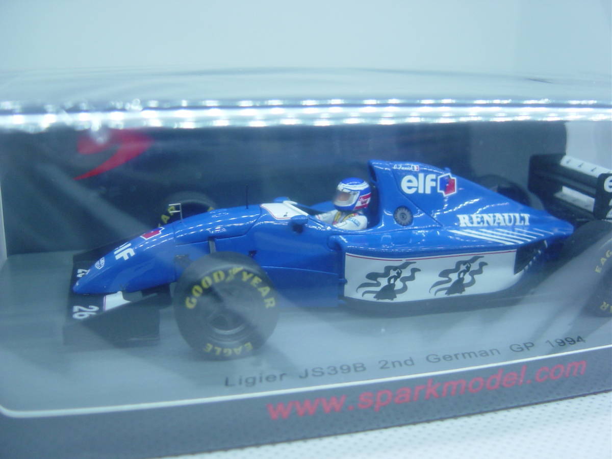 送料350円～ spark 1/43 Ligier JS39B 2nd German GP 1994 #26 Oliver Panis リジェ オリビエ・パニス F1 ドイツGP_画像2