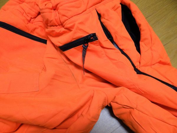 中古 AUTHENTIC OUTDOOR GEAR FIELD ＆ STREAM ビブ オーバーオール サロペット 作業着 ワーク 防寒パンツ メカニック 整備 旧車 Lサイズ_画像9