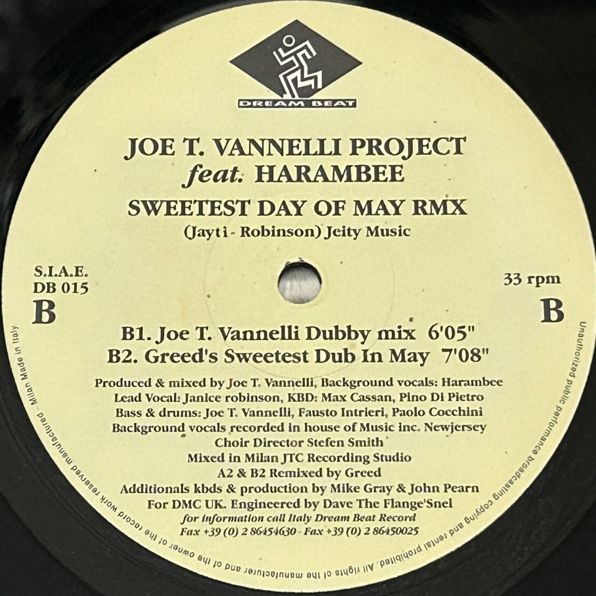 試聴 名曲 Joe T. Vannelli Project Feat. Harambee Sweetest Day Of May RMX GREED REMIX_画像6