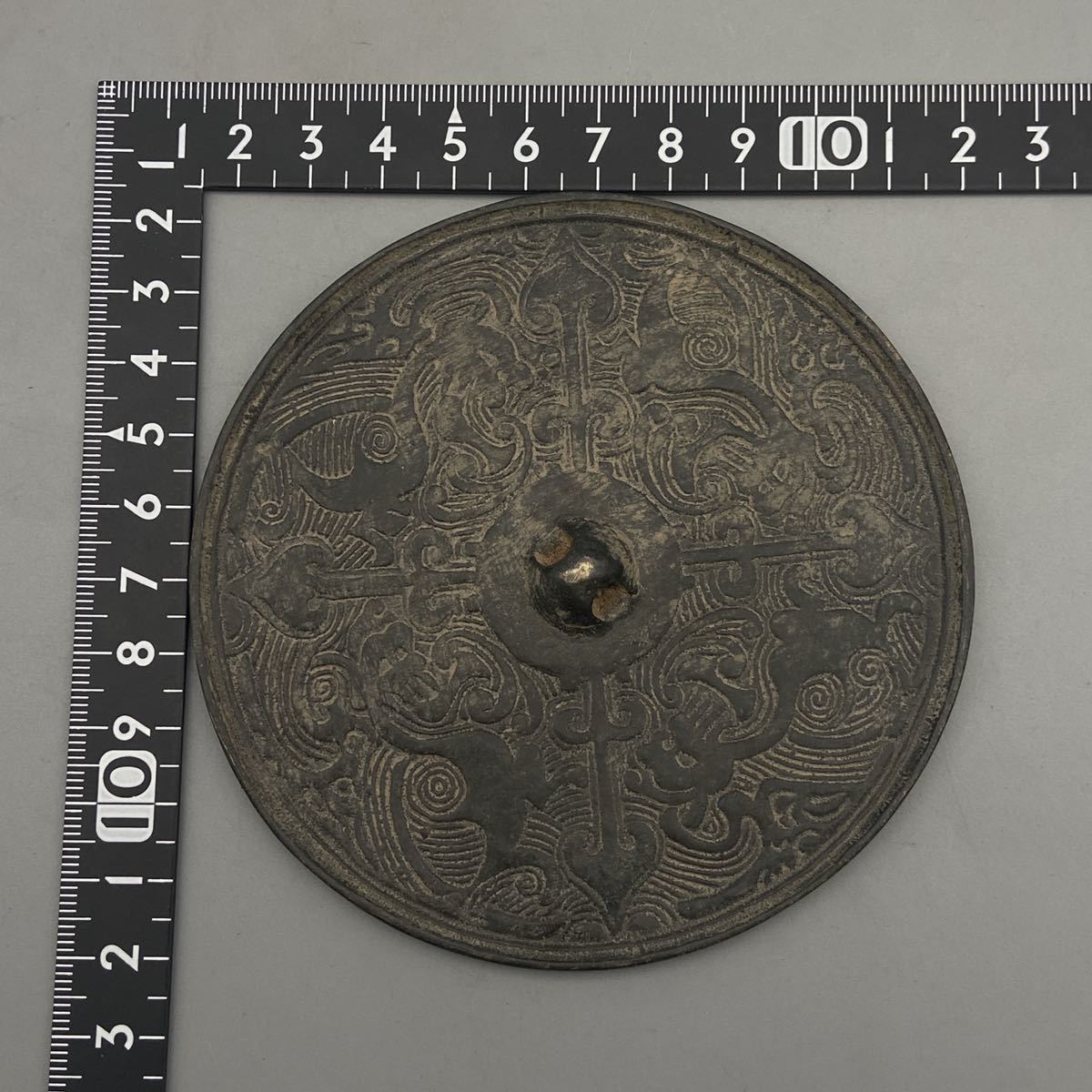 美しい 唐時代 銅鏡 古鏡 古銅器 青銅鏡 中国 004 唐物 時代物 古美術