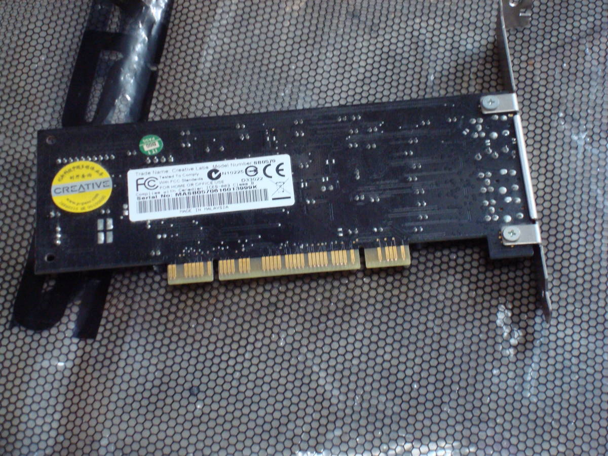 Sound BLASTER PCI подключение звуковая карта SB0570 исправно работающий товар бесплатная доставка 