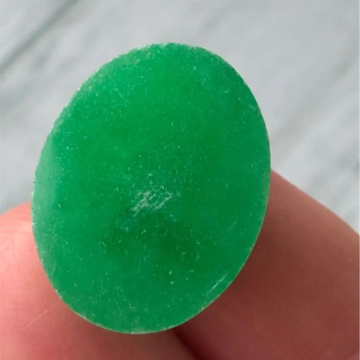 大粒 天然石 翡翠ヒスイルース 約26.45ct オーバル カボション