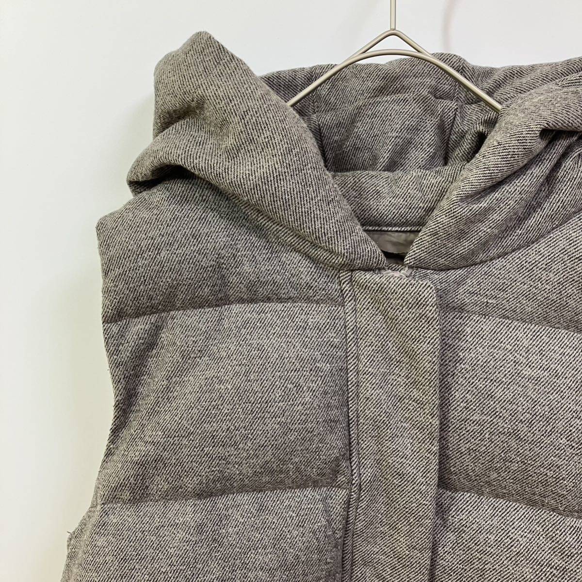 GAP Gap full Zip button wool . cotton inside quilting down vest American Casual old clothes 