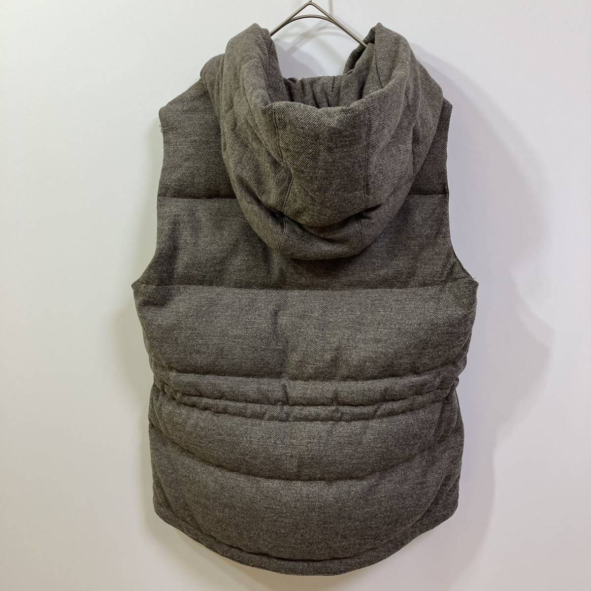 GAP Gap full Zip button wool . cotton inside quilting down vest American Casual old clothes 