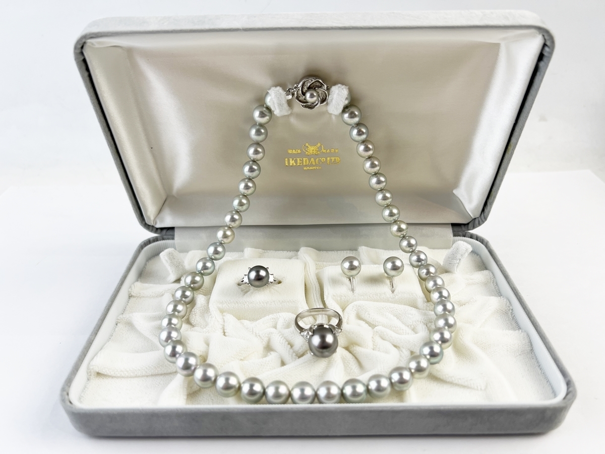 豊富な高品質 真珠 パールネックレスイヤリング指輪セット 美品の通販 by ひろ's shop｜ラクマ