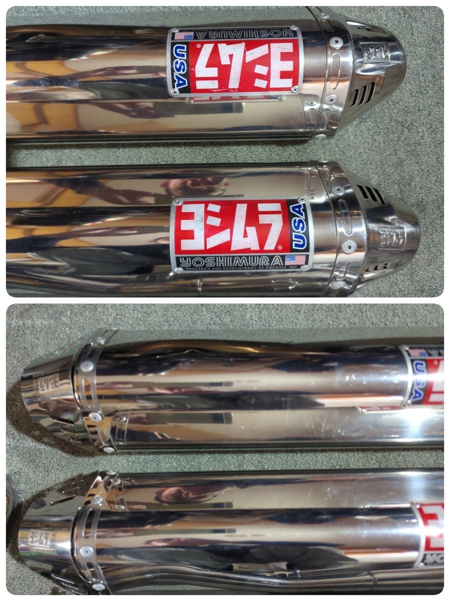 らくらくメ USヨシムラ スリップオンマフラー ZZR1400用 美品 オートバイ