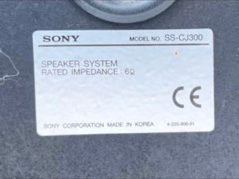 SONY HCD-J300 COMPACT DISC DECK RECEIVER system player speaker SS-CJ300 electrification only junk 