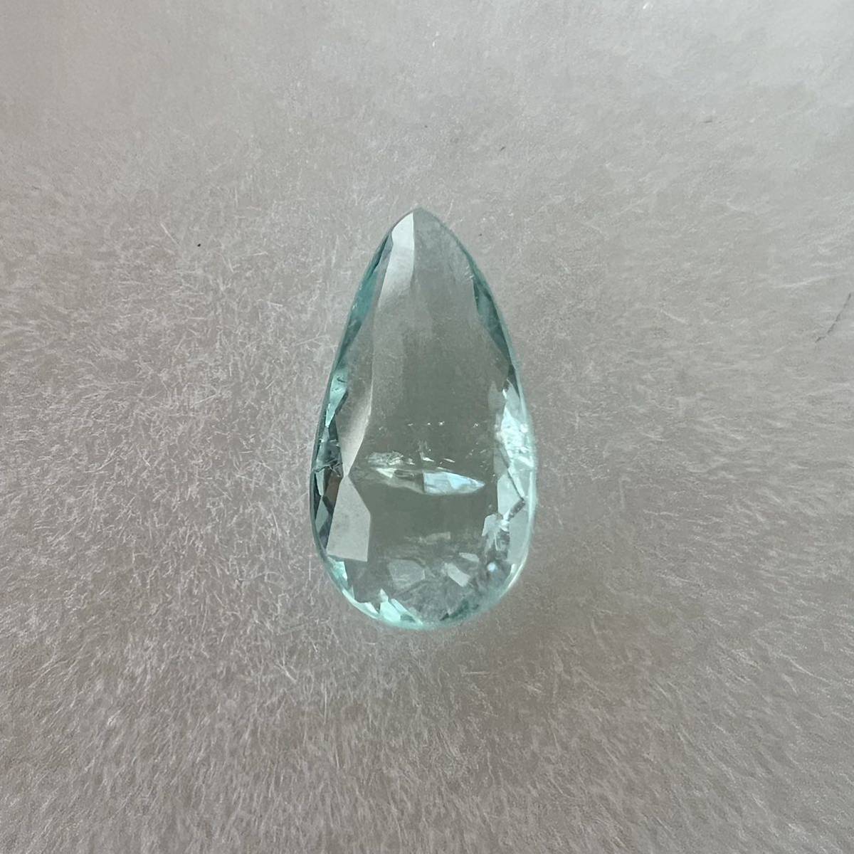 モザンビーク産 パライバトルマリン ルース 0.34ct ペアシェイプカット