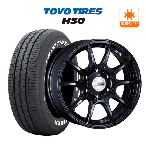 200系 ハイエース ホイール 4本セット タナベ SSR ディバイド X01H TOYO H30 215/65R16_画像1