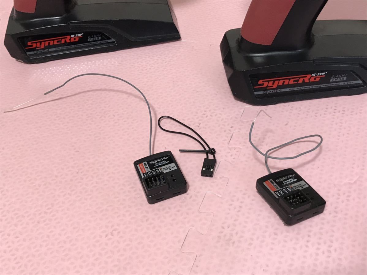 送料無料 京商 プロポ 受信機 2セット まとめ シンクロ KYOSHO 送料無料 京商 プロポ 受信機 2セット まとめ シンクロ KYOSHO