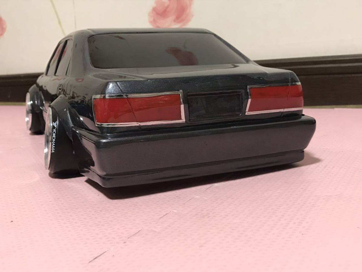 送料無料　1/10 トヨタ クラウン JZS171 たにぐち自動車 ドリフト ラジコンボディ TOYOTA CROWN RC BODY DRIFT VIPCAR ハイパークラウン