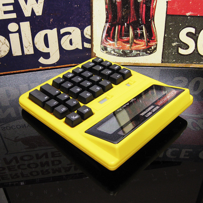 電卓 12桁 MEACURY ソーラーカリキュレーター (イエロー) 黄色 おしゃれ 大きい マーキュリー 計算機 西海岸風 インテリア アメリカン雑貨の画像5
