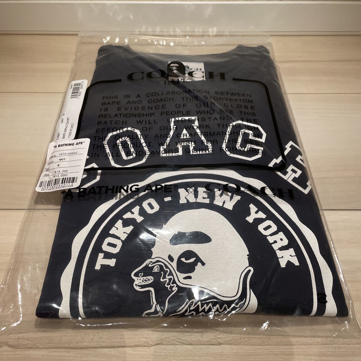 新品未使用 新品 未使用 BAPE COACH Tシャツ コーチ ベイプ エイプ APE