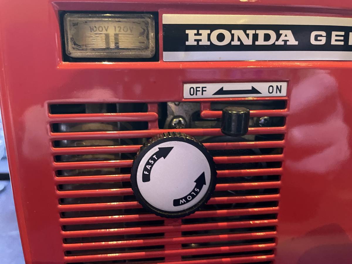 1969年　HONDA ホンダ　携帯発電機　E100 GENERATOR　ポータブル発電機　レトロ 骨董 ビンテージ オブジェ　E80　E40　E300_画像7