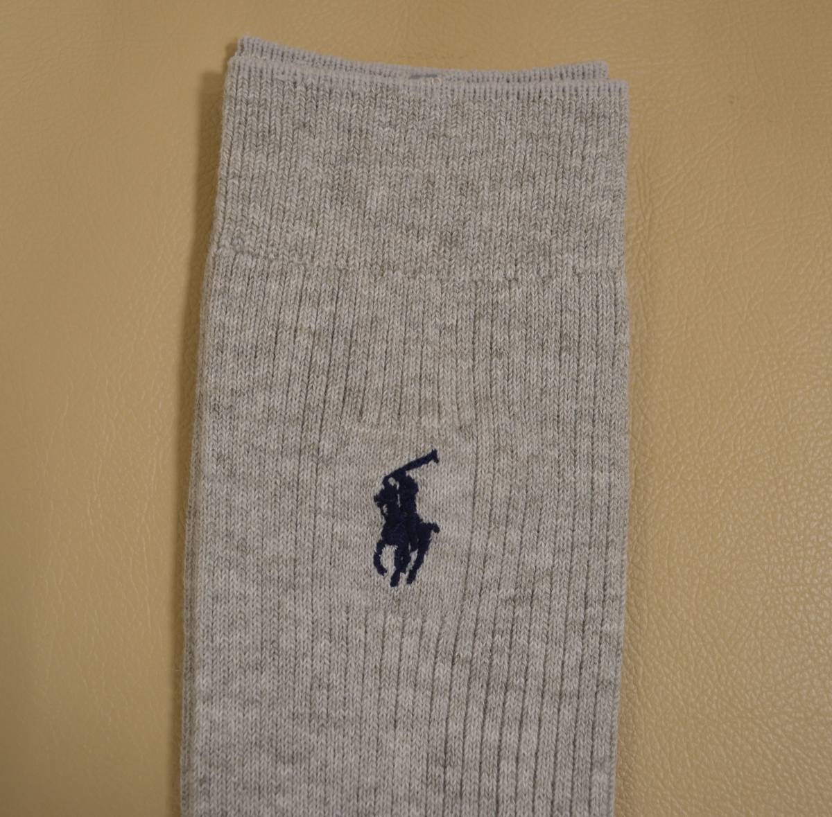 新品　未使用 　タグ付き　男性　　POLO RALPH LAUREN 　ポロラルフローレン　定番リブ編みソックス　２足セット　日本製　送料無料 _画像3