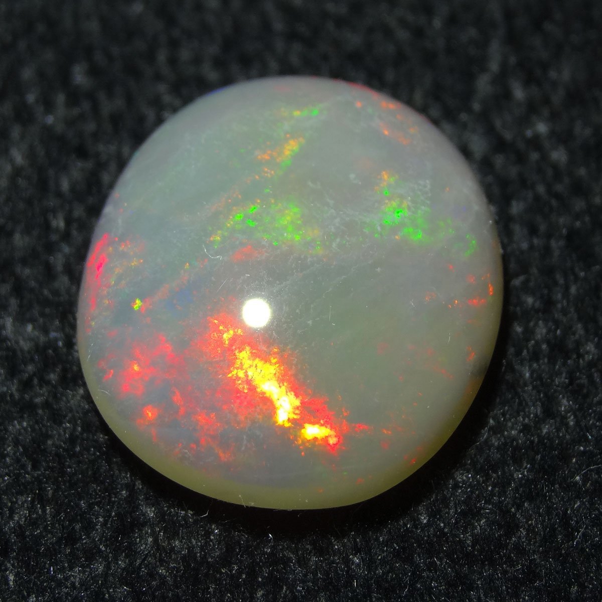 特品/動画有】天然ブラックオパール 高級 ルース 七色遊色 約4.6ct