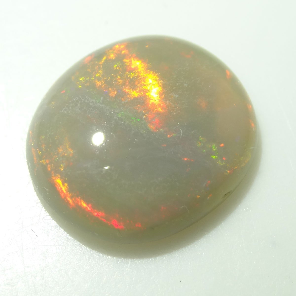 特品/動画有】天然ブラックオパール 高級 ルース 七色遊色 約4.6ct