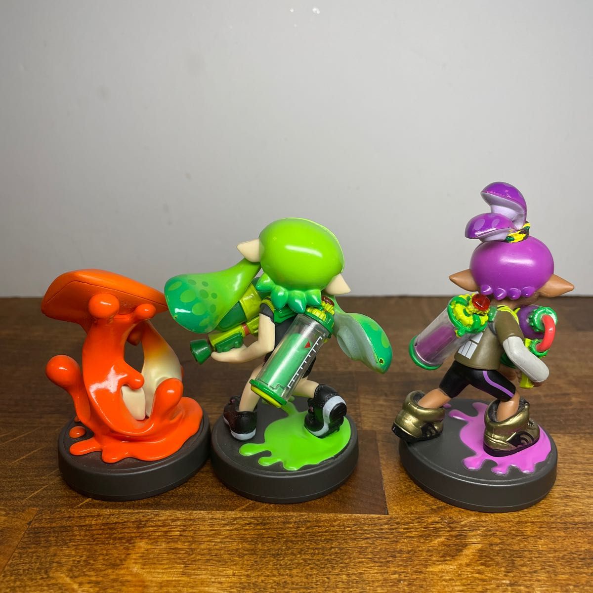 amiibo ガール(ライムグリーン) ボーイ(パープル)イカ(オレンジ