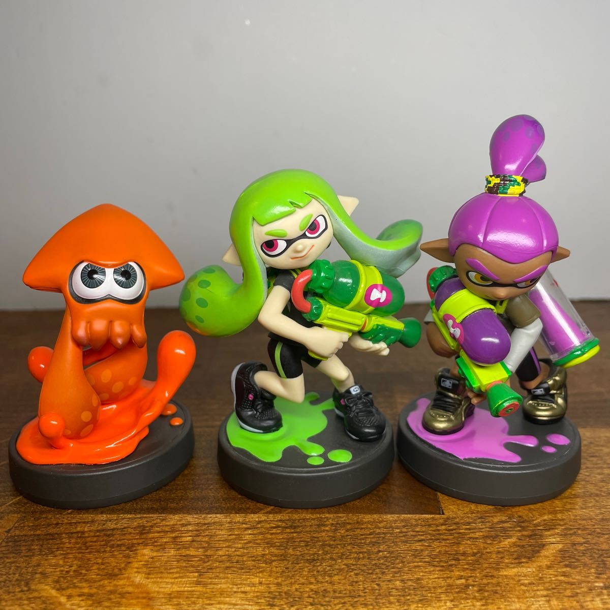 amiibo ガール(ライムグリーン) ボーイ(パープル)イカ(オレンジ