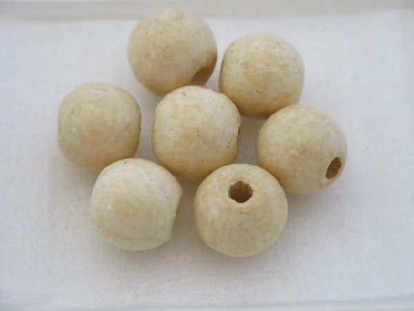  wood beads approximately 16.5x17.5mm maru * natural A approximately 10 piece 26-ORA