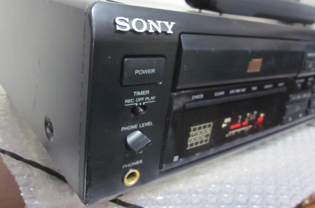 ☆ SONY ソニー CD/カセットデッキ TXD-RE210 純正リモコンRM-J830付き ☆ SONY ソニー CD/カセットデッキ TXD-RE210 純正リモコンRM-J830付き