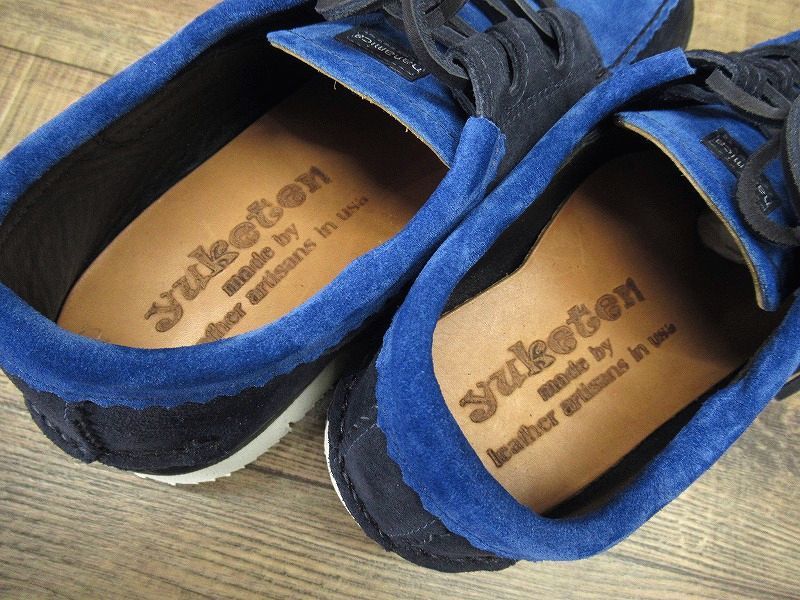  free postage new goods USA made nanamicana Nami ka special order YUKETENyuke ton OBSF201gi Lee mok suede leather moccasin shoes indigo 24.0cm