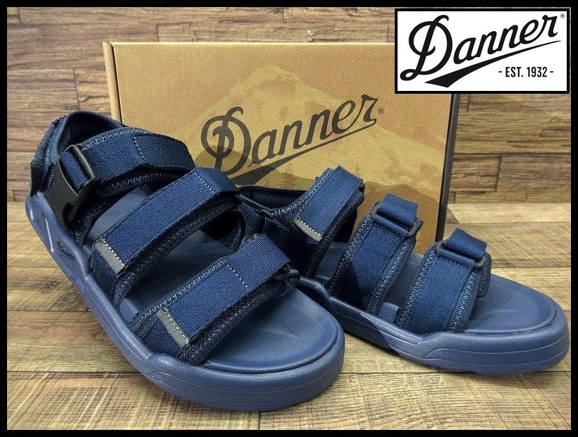 送料無料 新品 Danner ダナー D821004 リバーベッド 2 600デニール ナイロン スポーツ サンダル シューズ ベルクロ アウトドア 紺 28.0 ③