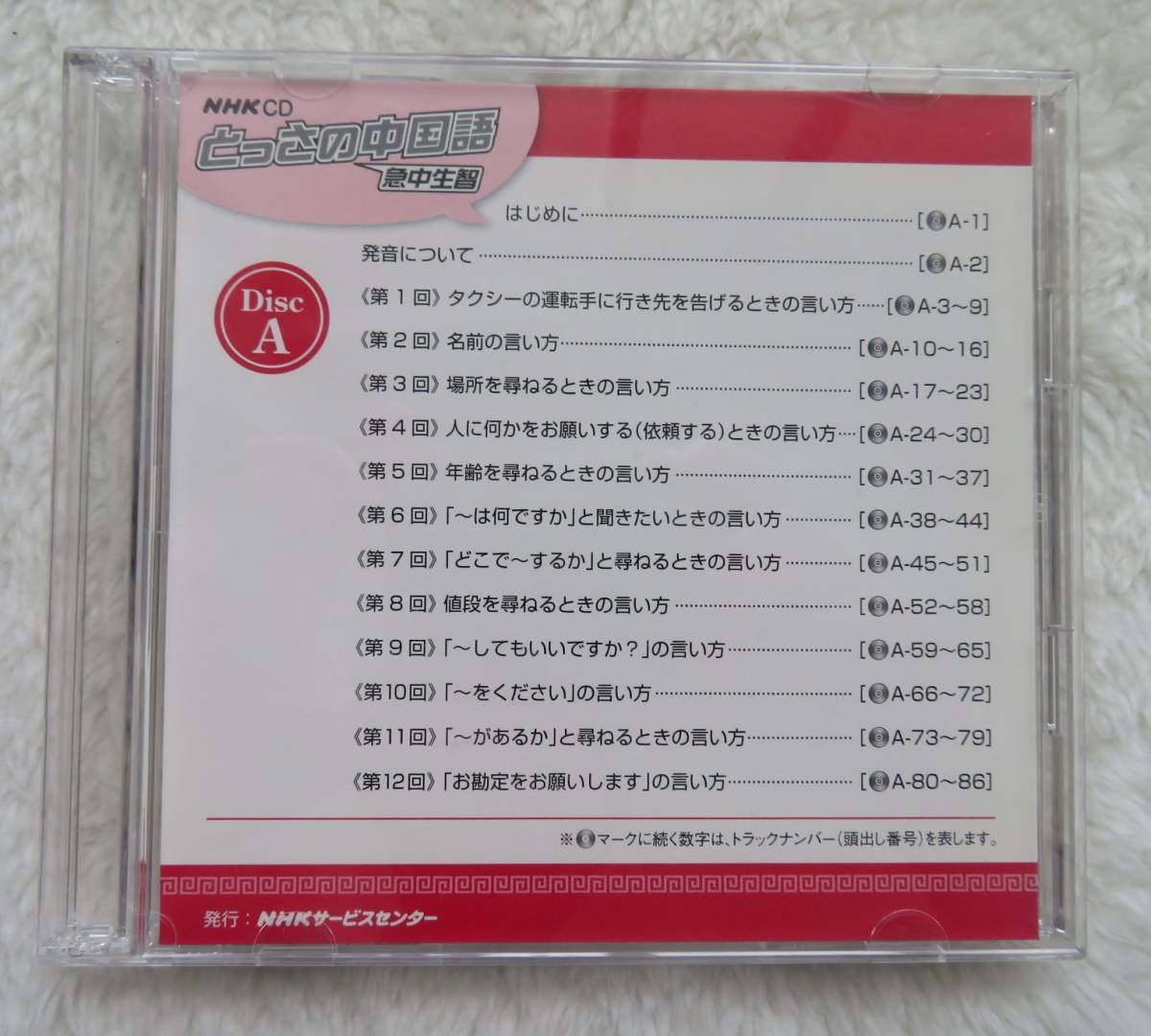 『とっさの中国語　NHKテレビ　2007　CD２枚組』【送料込み】_画像3