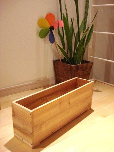 * size modification possibility * Country wooden planter ②/ natural wood * natural car Be order possibility 