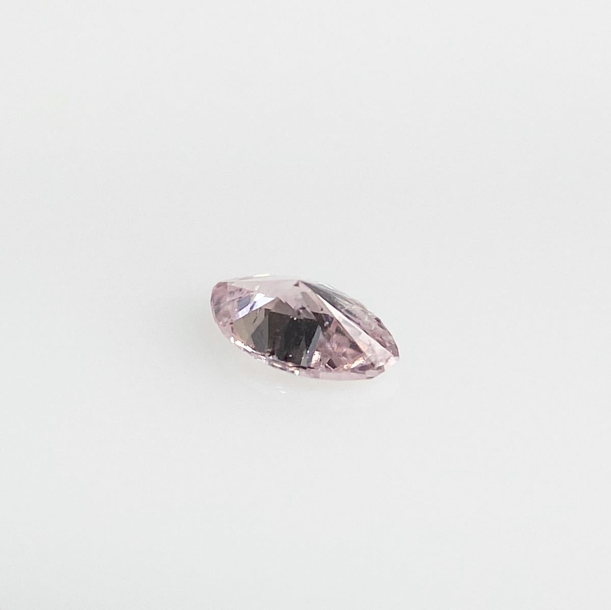 0.045ct FANCY PURPLISH PINK I1 pair Shape pink diamond loose 