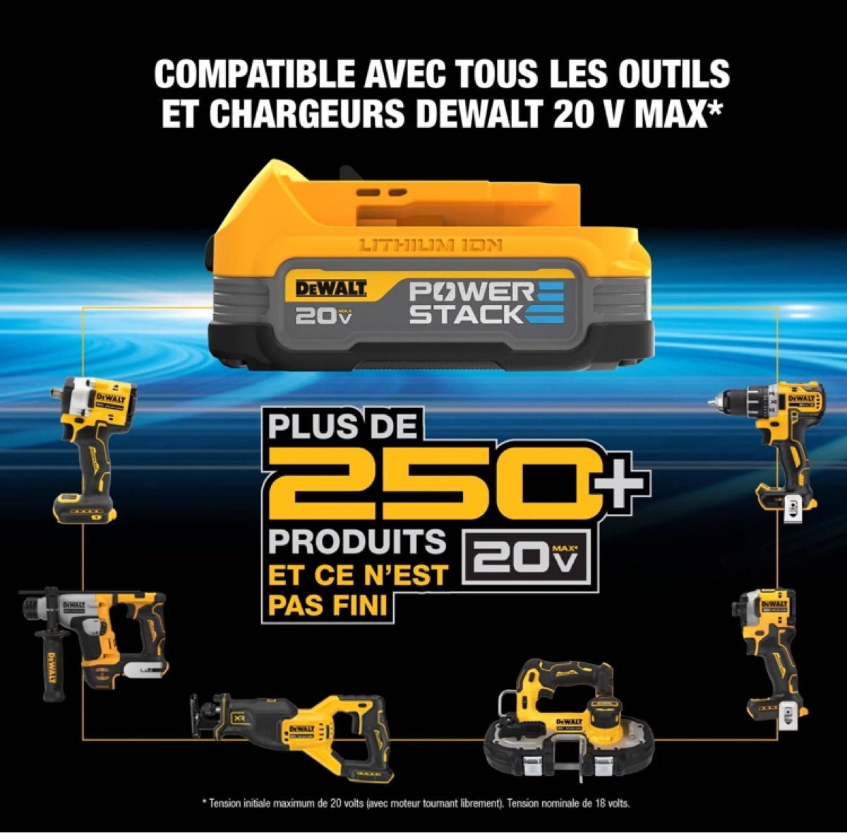 DEWALT デウォルト20v POWERSTACK バッテリーDCBP034 世界最新モデル