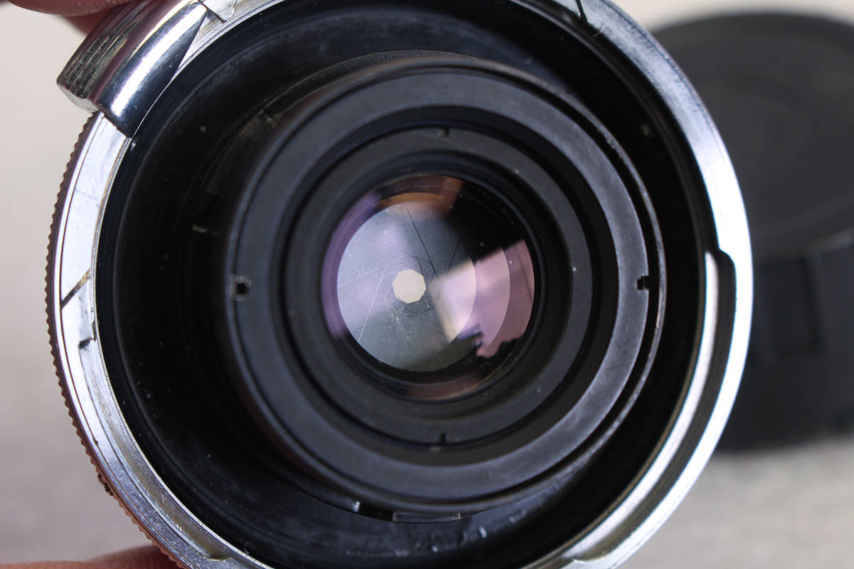 レンズにかび。ニコン Nippon kogaku W-NIKKOR 3.5cm F2.5 Sマウント