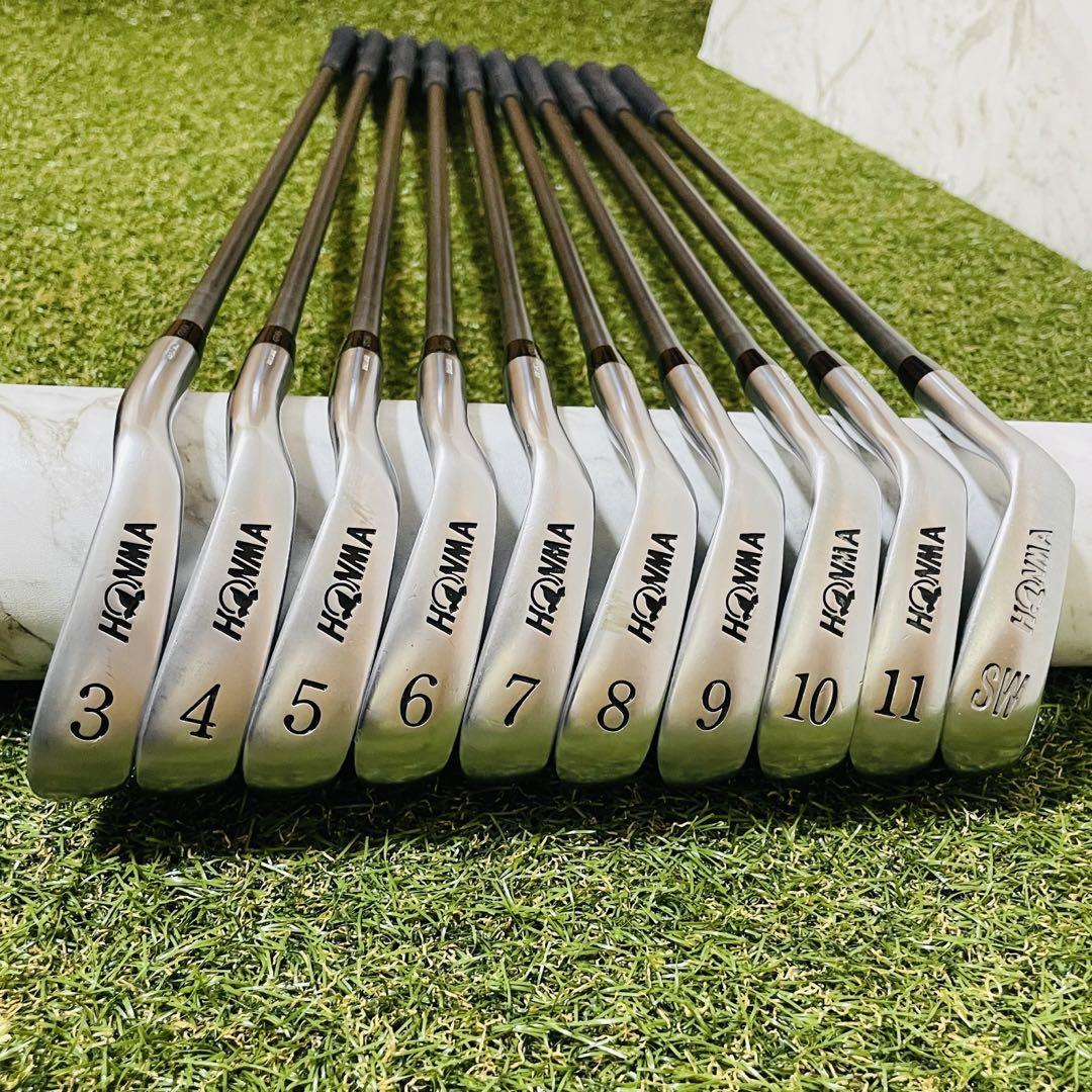 即納-96時間限定 【美品】HONMA LB-606 金七宝 星4 FLEX R-1 アイアン