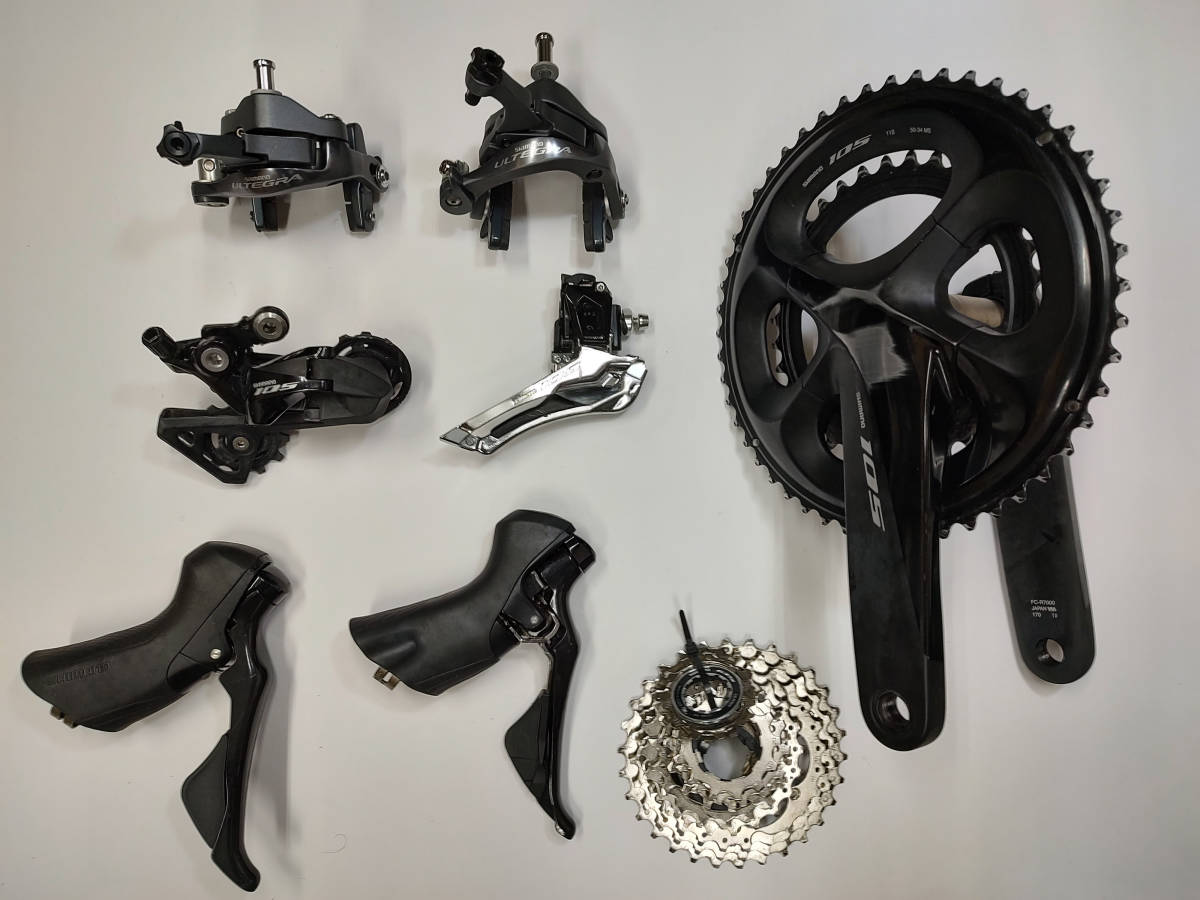 シマノ Shimano R7000 105コンポセット (ブレーキのみ6800系キャリパー