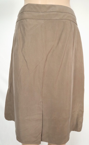 ＊90%OFF 新品 マルゴン MARGON イタリア製 Aライン スカート ミディ丈 シルク100% 定価93,500円(税込)サイズ42(L)(W71)カーキLSK1095_画像5