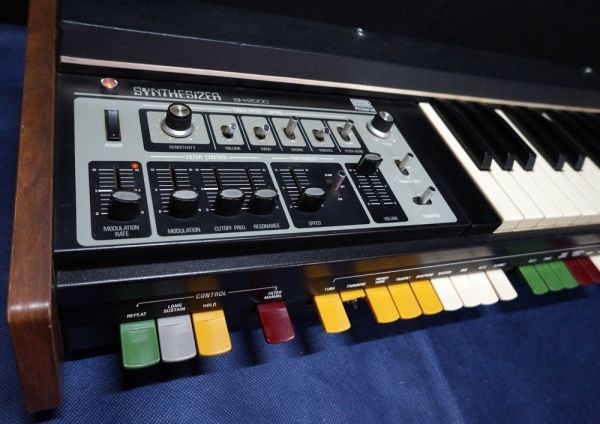 ●●動作品●●　Roland SH-2000　ビンテージシンセサイザー 37鍵盤 30音色内蔵