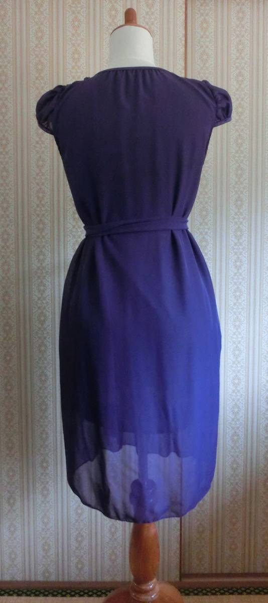 H.I.T collection party dress formal One-piece purple purple frill ribbon attaching tag equipped 