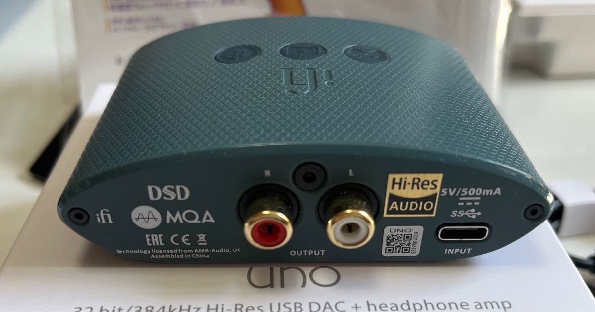 iFi audio Uno(ウノ) PCM384/DSD256対応小型USB-DACアンプ ヘッドホンアンプ