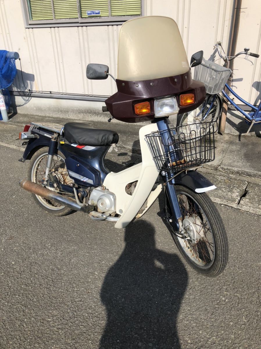 ホンダ スーパーカブ90 角目 3速 12v エンジン実働 ベース車に も