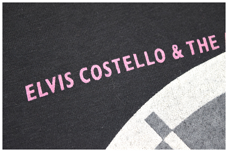 1983 ELVIS COSTELLO & THE ATTRACTIONS エルヴィスコステロ PUNCH THE CLOCK ヴィンテージTシャツ 【M】 *AA1_画像3