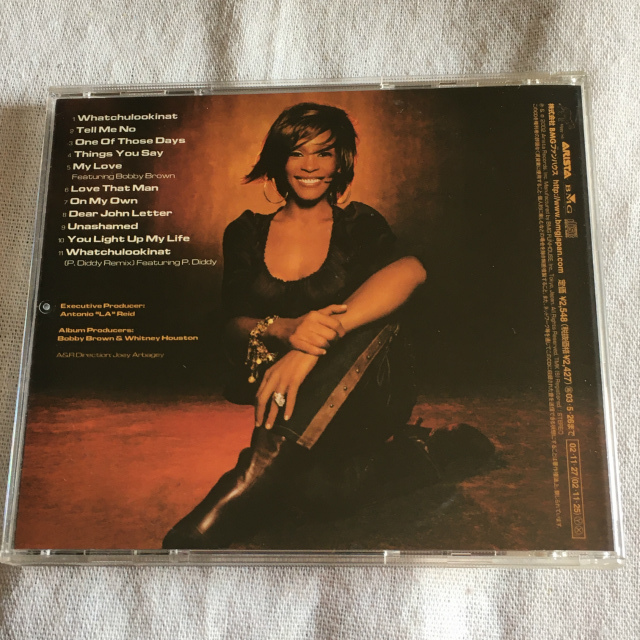Whitney Houston「JUST WHITNEY」 ＊2003年リリース・5thアルバム　＊Shakespeare、Jimmy Jamm & Terry Lewisをプロデュースに迎えた作品_画像2