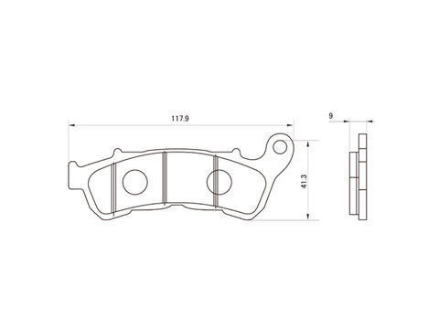 デイトナ DAYTONA バイク用 ブレーキパッド ハイパーパッド （セミメタルパッド） 78139_画像3