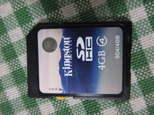 Kingston SD memory card SDHC 4GB CLASS4