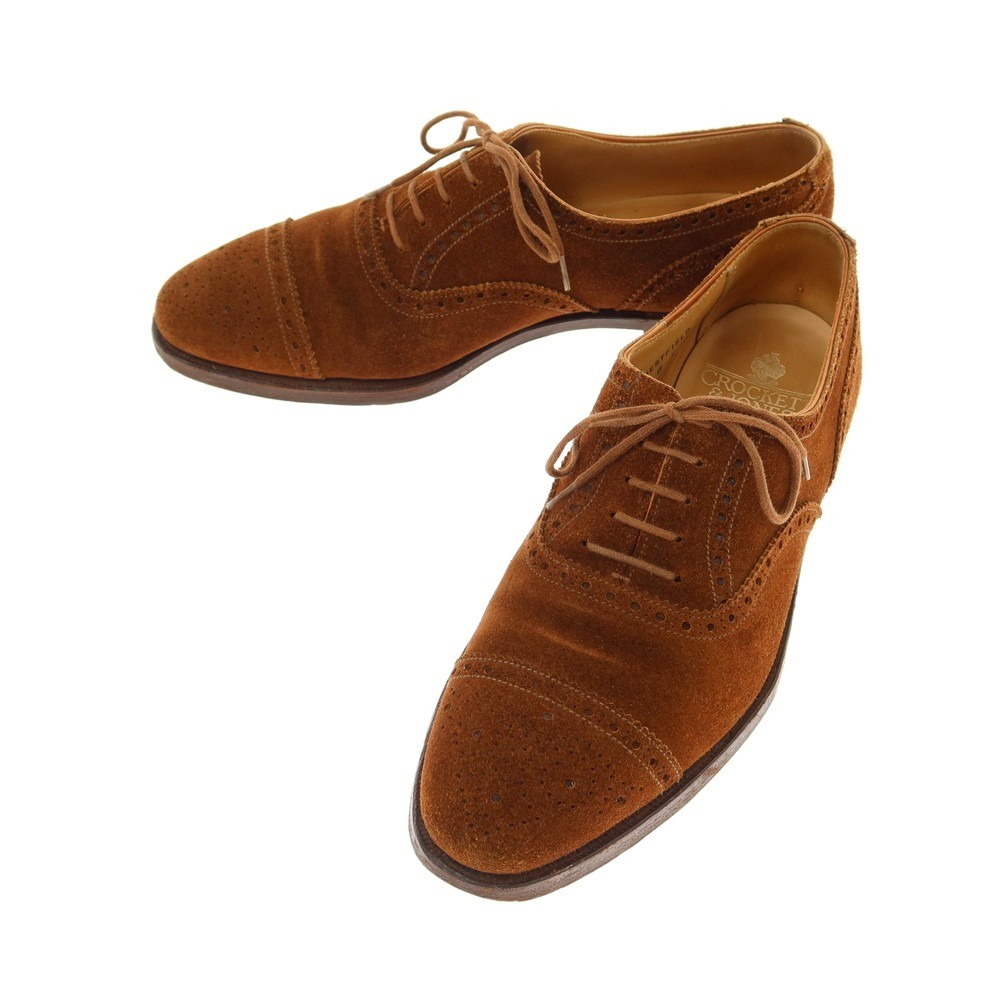 65.CROCKETT&JONES CANTERBURY ウィングチップ 6E 安い正本 www