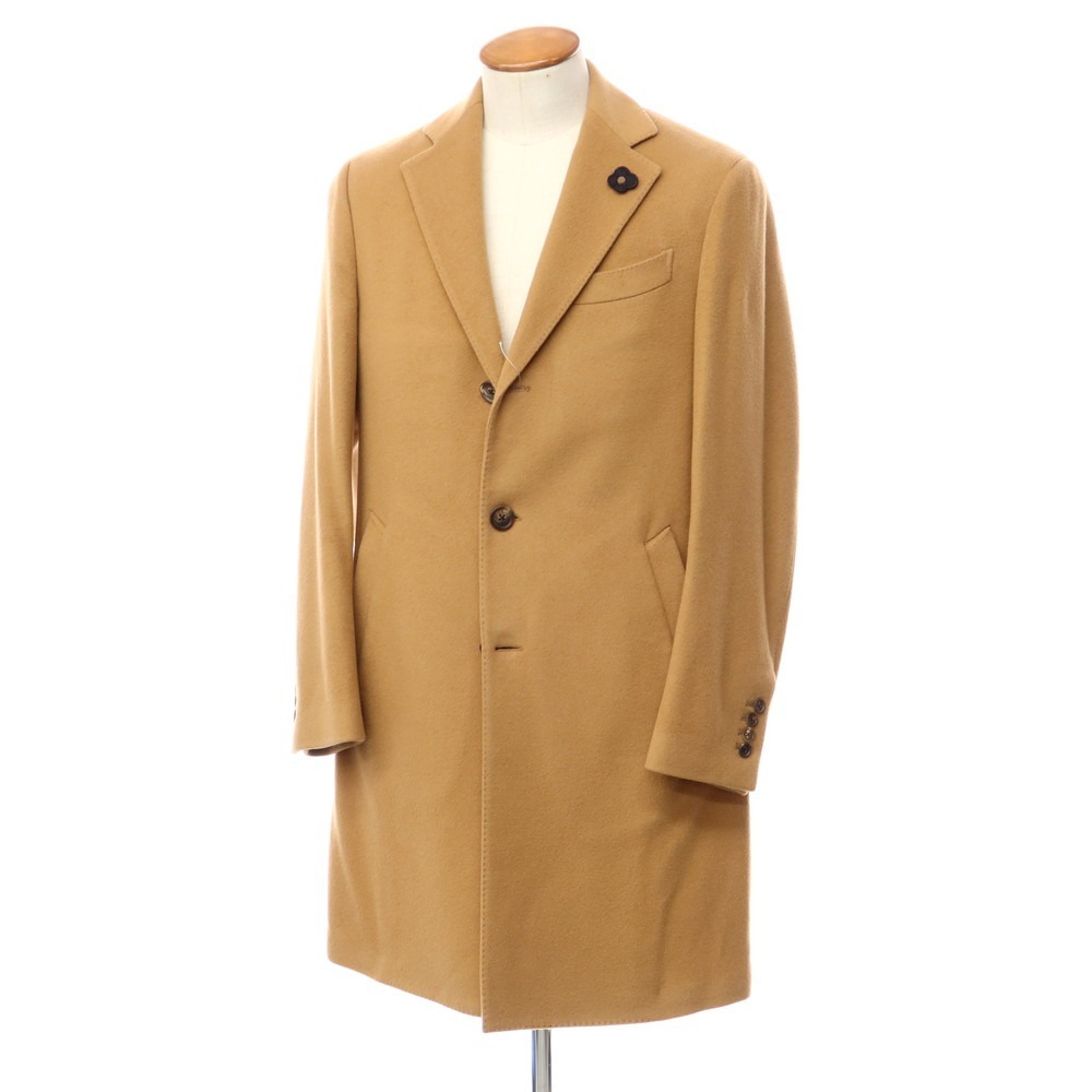 ラルディーニ LARDINI ウール チェスターフィールド コート キャメル