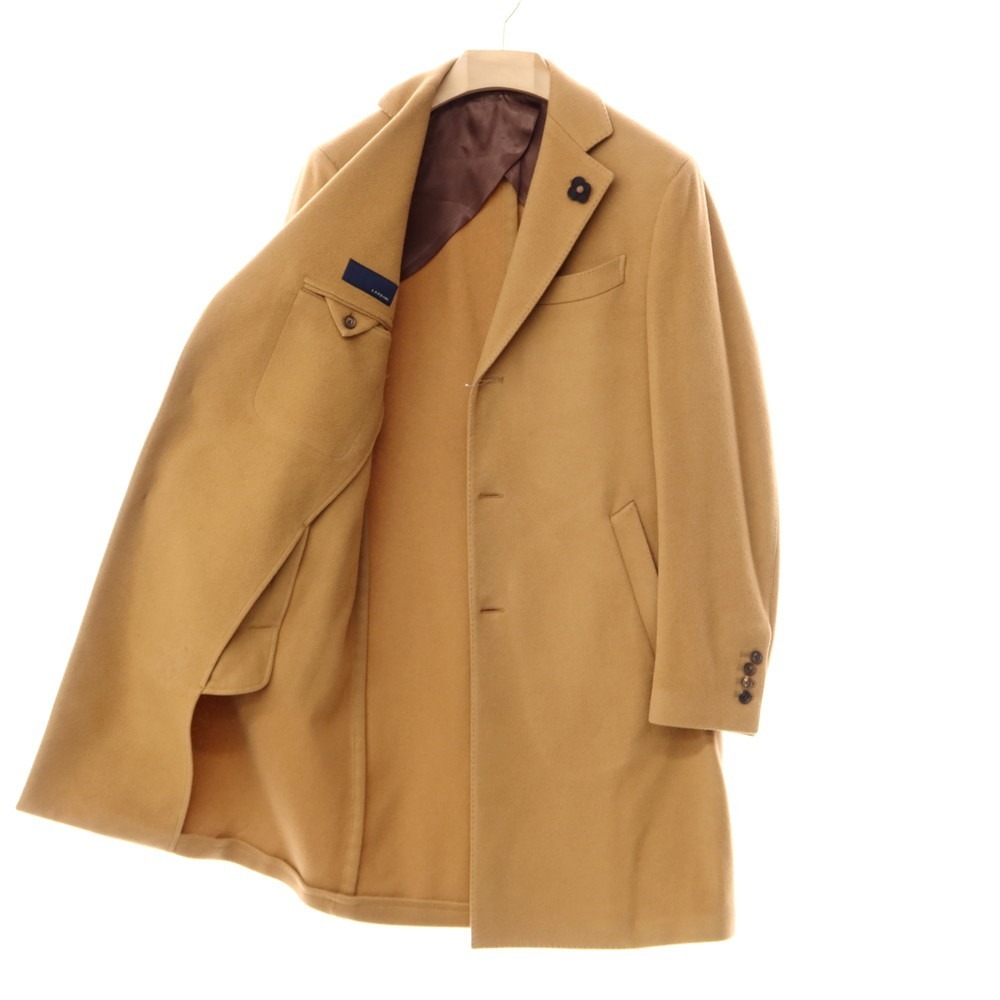 ラルディーニ LARDINI ウール チェスターフィールド コート キャメル